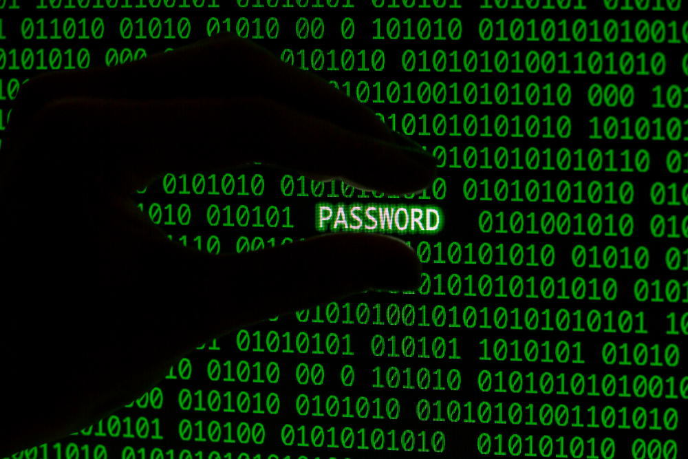 Code highlighting a password, symbolizing potential data breach risks.